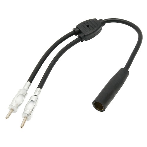 Cirex TV Aerial Splitter – 1 Male To 2 Female PAL Wall Plug Adapter, 3-Way RF Connector