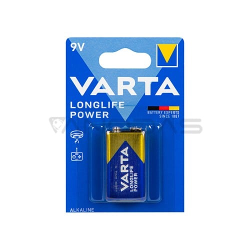 Šarminė baterija 9V 6LP3146 Varta LONGLIFE POWER BLISTER  Šarminė baterija 9V 6LP3146 Varta LONGLIFE POWER BLISTER