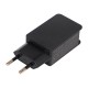 Wall charger, USB socket, 2A, black