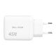 Sieninis įkroviklis USB lizdas + USB-C PD 45W GAN
