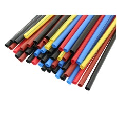 Colored adhesive-lined heat-shrink tubing 12/3 – 1m