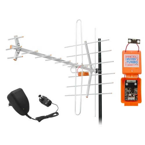 TV antena DVB-T MUX1238 act/H+V TV antena DVB-T MUX1238 act/H+V