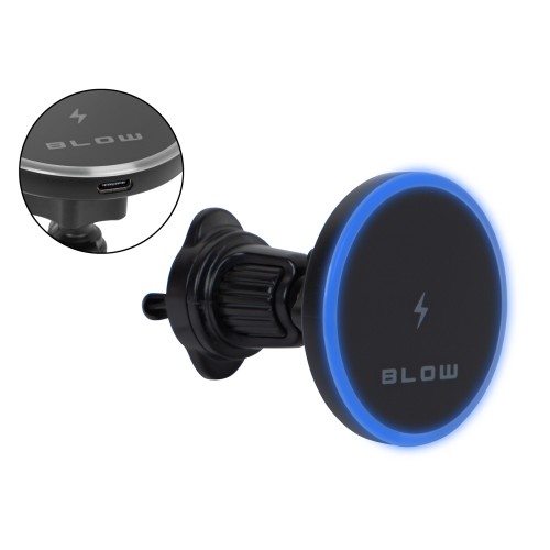 US-64 magnetinis automobilio laikiklis + 15 W indukcinis įkroviklis grotelėms US-64 magnetinis automobilio laikiklis + 15 W indukcinis įkroviklis grotelėms