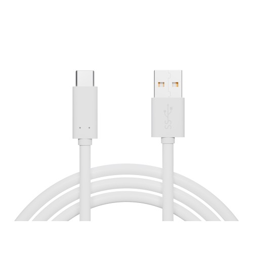 USB 3.0 A - USB-C jungtis 1.5 m baltas pakabukas USB 3.0 A - USB-C jungtis 1.5 m baltas pakabukas