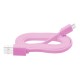 USB A - micro B jungtis 1.0 m rožinė