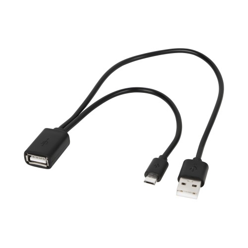 USB adapteris USB A lizdas - USB kištukas + micro USB kištuko laidas USB adapteris USB A lizdas - USB kištukas + micro USB kištuko laidas