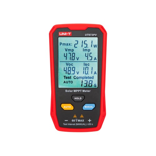 UT673PV UNI-T saulės baterijų galios testeris UT673PV UNI-T saulės baterijų galios testeris