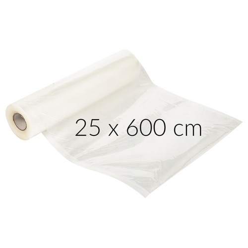 Vakuuminio pakavimo folijos įmautė 25x600 Vakuuminio pakavimo folijos įmautė 25x600