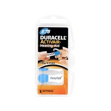 Duracell klausos aparato baterija ZA675 6vnt