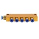 5-way lubrication system distributor, 1x6mm 5x4mm