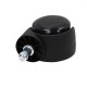 Swivel wheel fi 50mm rubber for armchair with pin, load capacity 30 kg FOT - 50