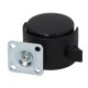 Swivel wheel fi 50mm plastic with a brake with a mounting plate, load capacity 30 kg TWPB-50
