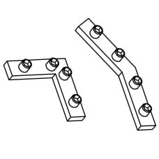 60° angle connector