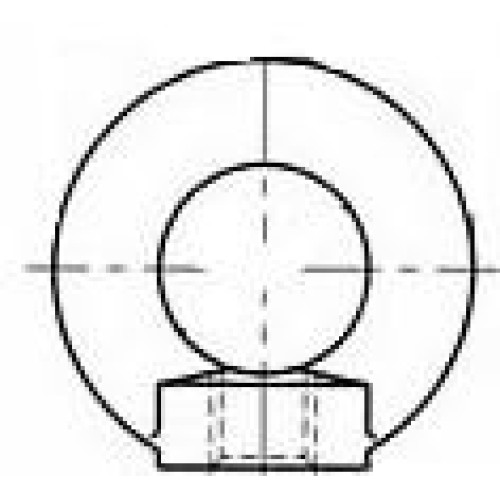 Eye nut DIN 582 C15 M20 galvanized. Eye nut DIN 582 C15 M20 galvanized.