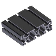 Aliuminio profilis 40x120 su grioveliu 8mm - 1000mm