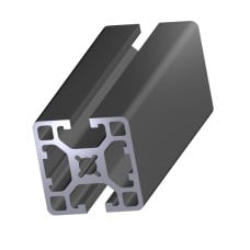 Aliuminio profilis 40x40mm, 2 priešingi grioveliai, 8mm griovelis - 1000mm