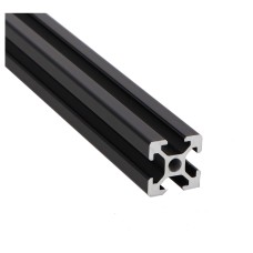 Aluminum profile black 20x20 groove 6 - 500mm