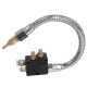 Oil mist cooling kit with steel hose