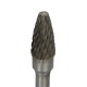 Arched rotary file for metal with a spherical face RBF 12x25 6mm shank
