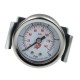 Axial panel pressure gauge 0-10 bar, with mounting element C, G 1/8, 40 mm