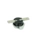 Bimetalinis termostatas KSD301A-085h NC 85°C 10A 250V AC metalinis fi 16x12mm su rankena 6.3mm jungtimis horizontalus Bakelite Loaf Bimetalinis termostatas KSD301A-085h NC 85°C 10A 250V AC metalinis fi 16x12mm su rankena 6.3mm jungtimis horizontalus Bakelite Loaf