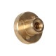 Trapezoidal brown nut with collar 10x3 reduced left-handed