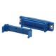 D-Sub plug, Canon25p for ribbon, crimp, blue, D-Sub, 25 tracks, plastic, Ningi