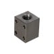 Right square trapezoidal steel nut with holes CQF 18X4P
