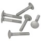 DIN 603 M6x90 screw, class 8.8, white galvanized (100 pcs.)