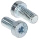 DIN 7984 M6x12 screw, class 8.8, white galvanized (100 pcs.)