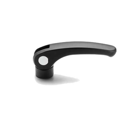 Eccentric clamping lever LAC.63-p-M6x50 - positioning without adjustment nut, pin with threaded shank with st Eccentric clamping lever LAC.63-p-M6x50 - positioning without adjustment nut, pin with threaded shank with st