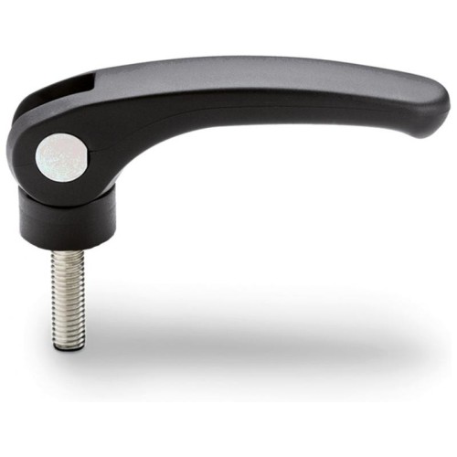 Eccentric clamping lever LAC.80-p-M8x50 - positioning without adjustment nut, pin with threaded shank with st Eccentric clamping lever LAC.80-p-M8x50 - positioning without adjustment nut, pin with threaded shank with st