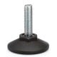 Fixed foot LX.50-SW19-SST-M10x101-S - AISI 304 stainless steel, base with a socket for a Phillips screwdriver