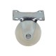 Fixed plastic furniture wheel fi 40mm with mounting plate, load capacity 30 kg 2043 - 40x17