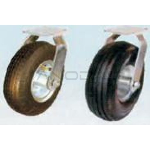 Fiksuotas pripučiamas ratas fi 100mm su montavimo plokšte, keliamoji galia 130 kg FC 100  Fiksuotas pripučiamas ratas fi 100mm su montavimo plokšte, keliamoji galia 130 kg FC 100