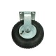 Fixed inflatable wheel fi 80mm with mounting plate, load capacity 120 kg FC 80