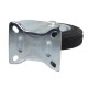 Fixed wheel fi 125mm rubber with mounting plate, load capacity 100 kg 4002 - 125x37