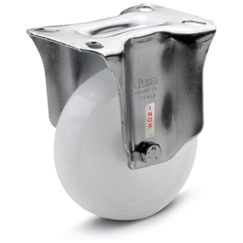 Fixed wheel fi 125mm plastic with mounting plate, load capacity 220 kg RE.F8-125-PBL-SST Fixed wheel fi 125mm plastic with mounting plate, load capacity 220 kg RE.F8-125-PBL-SST