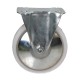 Fixed wheel fi 125mm plastic with mounting plate, load capacity 130 kg 4085 - 125x37