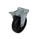 Fixed wheel fi 125mm plastic with mounting plate, load capacity 130 kg 4082 - 125x37