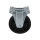 Fixed wheel fi 125mm plastic with mounting plate, load capacity 130 kg 4082 - 125x37