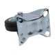 Fixed wheel fi 75mm rubber with mounting plate, load capacity 50 kg 4002 - 75x25