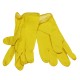 Flocked rubber household gloves RFL YELLOW