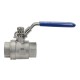 Flowmatik R 3/4 threaded ball valve PN63, 2-piece with lock, 316 stainless steel, PTFE