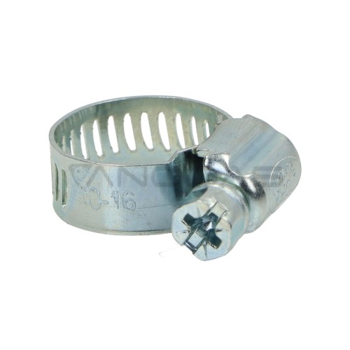 Flowmatik screw-type clamp, 10-16 mm, width 8.5 mm, steel W1  Flowmatik screw-type clamp, 10-16 mm, width 8.5 mm, steel W1