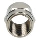 Sleeve G 1/4 GW, internal thread, nickel-plated brass