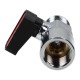Ghilux mini rutulinis vožtuvas R 1/2 M - R 1/2 M, PN20, sriegiuotas, nikeliuotas žalvaris, PTFE/NBR