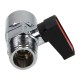 Ghilux mini rutulinis vožtuvas R 1/2 M - R 1/2 M, PN20, sriegiuotas, nikeliuotas žalvaris, PTFE/NBR