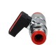 Ghilux mini rutulinis vožtuvas, skirtas 8 mm žarnai, PN20, nikeliuotas žalvaris PTFE/NBR