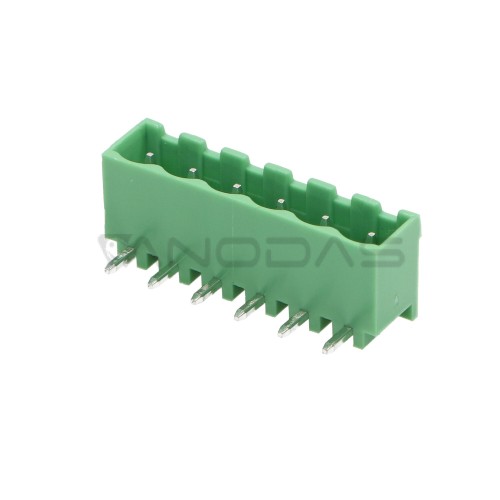 Gnybtų blokas EDRC-5.08-06P-4, 6 takeliai, R5.08 mm  Gnybtų blokas EDRC-5.08-06P-4, 6 takeliai, R5.08 mm